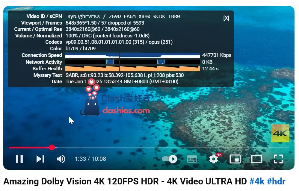 ImmTelecom 机场 YouTube 4K 播放测试 ImmTelecom 机场 YouTube 4K 播放测试